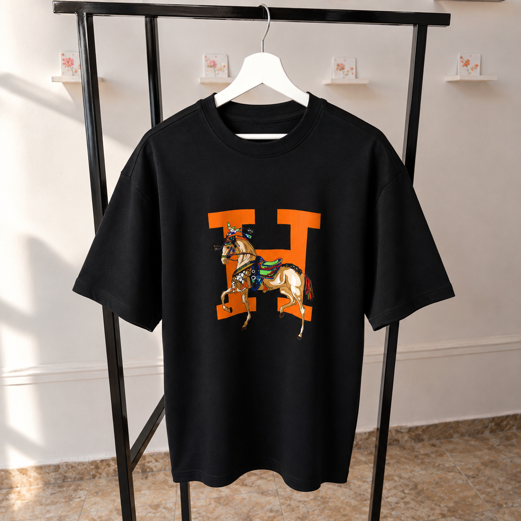 👕 تيشيرت H – خامة إنترلوك قطن صافي