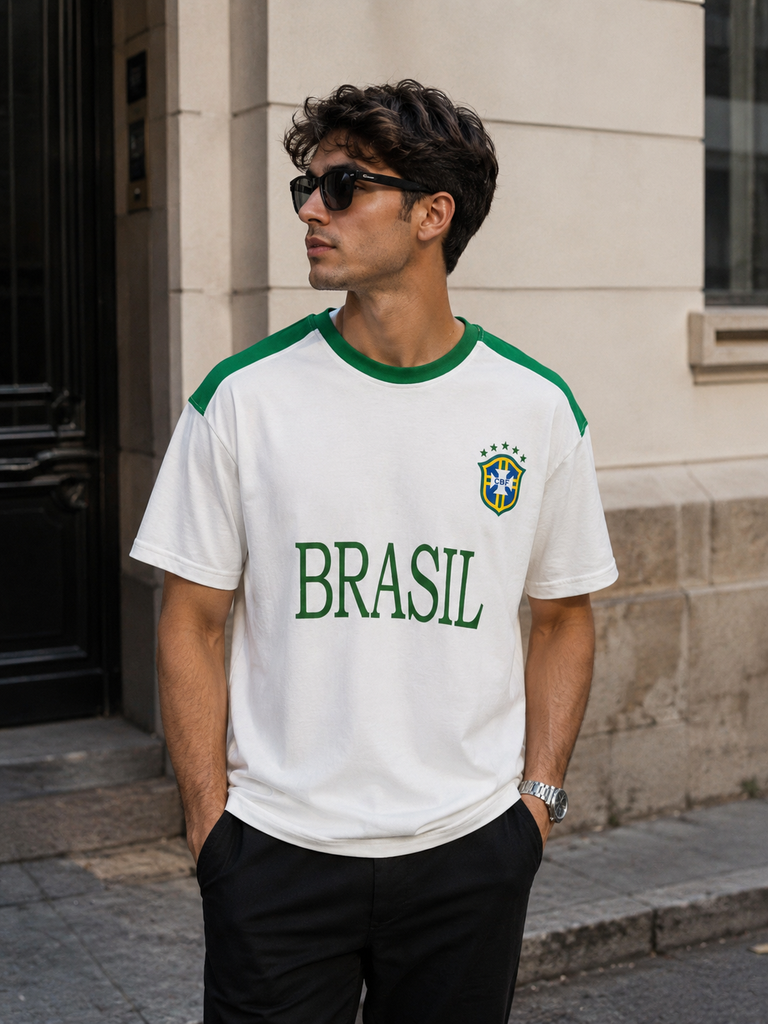 👕 تيشرت BRASIL 🇧🇷 خامة بوليفار أصلي🔥